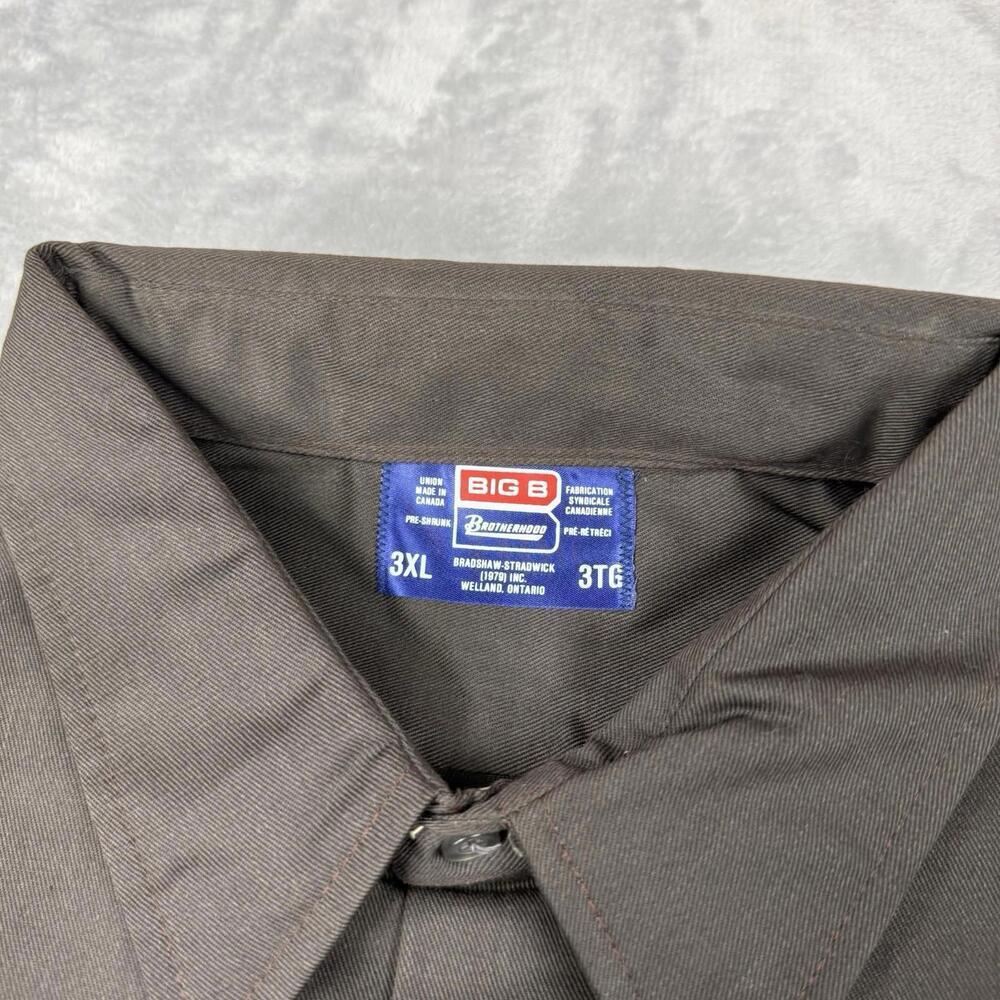 Vintage Big B Brotherhood Button Up Shirt Men Size 3XL Made In Canada Dead Stock - Picture 3 of 9